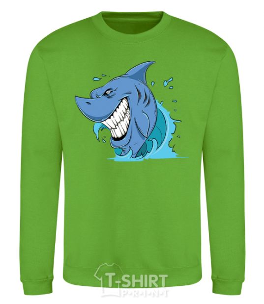 Sweatshirt Shark Smile orchid-green фото