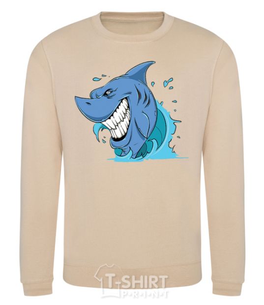 Sweatshirt Shark Smile sand фото