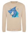 Sweatshirt Shark Smile sand фото