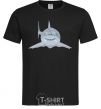 Men's T-Shirt Blue-gray shark black фото