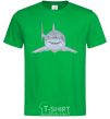 Men's T-Shirt Blue-gray shark kelly-green фото