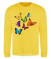 Sweatshirt Multicolored Butterflies yellow фото