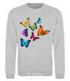 Sweatshirt Multicolored Butterflies sport-grey фото