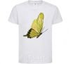 Детская футболка Зеленая бабочка Белый фото