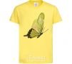 Детская футболка Зеленая бабочка Лимонный фото