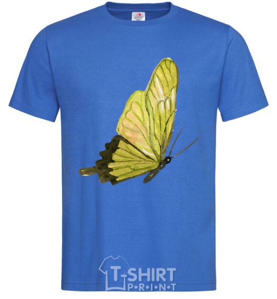 Men's T-Shirt Green butterfly royal-blue фото