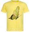 Men's T-Shirt Green butterfly cornsilk фото