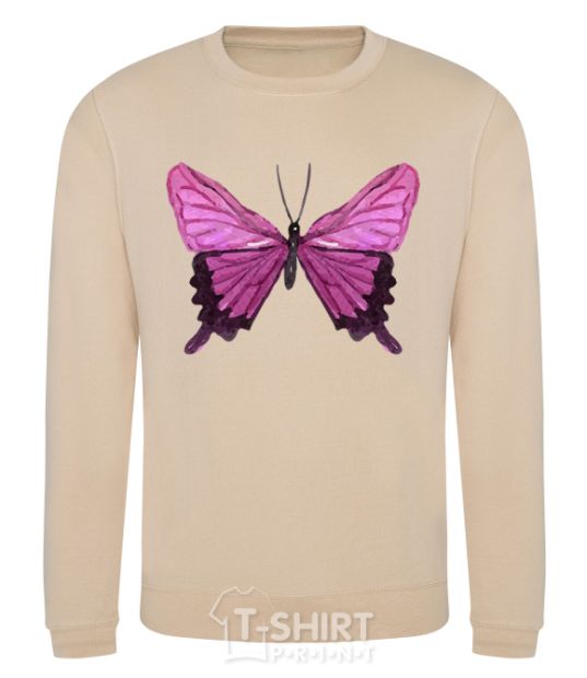 Sweatshirt Purple butterfly sand фото