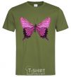Men's T-Shirt Purple butterfly millennial-khaki фото