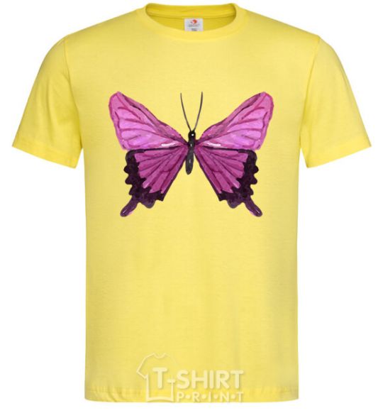 Men's T-Shirt Purple butterfly cornsilk фото