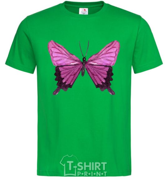 Men's T-Shirt Purple butterfly kelly-green фото
