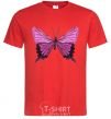 Men's T-Shirt Purple butterfly red фото