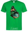 Men's T-Shirt Green butterfly with orange dots kelly-green фото