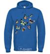 Men`s hoodie A drawing of butterflies royal фото