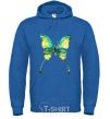 Men`s hoodie Yellow butterfly royal фото