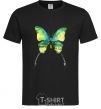 Men's T-Shirt Yellow butterfly black фото