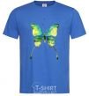 Men's T-Shirt Yellow butterfly royal-blue фото