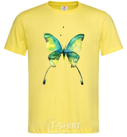 Men's T-Shirt Yellow butterfly cornsilk фото