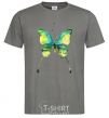 Men's T-Shirt Yellow butterfly dark-grey фото