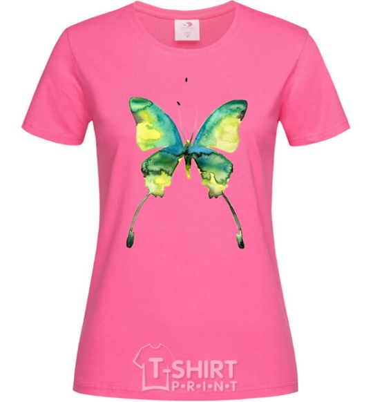 Women's T-shirt Yellow butterfly heliconia фото