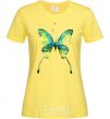 Women's T-shirt Yellow butterfly cornsilk фото