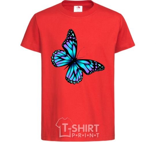 Kids T-shirt Acid butterfly red фото