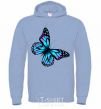 Men`s hoodie Acid butterfly sky-blue фото