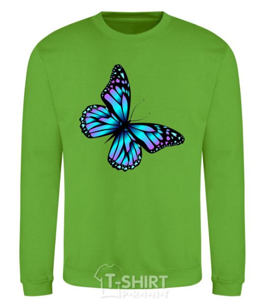 Sweatshirt Acid butterfly orchid-green фото