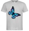Мужская футболка Acid butterfly Серый фото