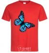 Men's T-Shirt Acid butterfly red фото