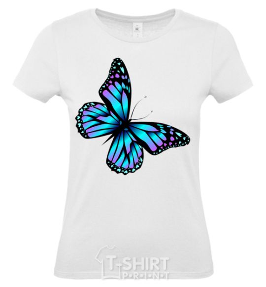 Women's T-shirt Acid butterfly White фото