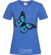 Women's T-shirt Acid butterfly royal-blue фото