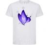 Kids T-shirt Flying butterfly White фото