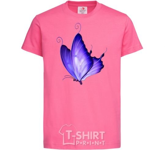 Детская футболка Flying butterfly Ярко-розовый фото