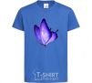 Kids T-shirt Flying butterfly royal-blue фото