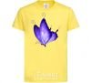 Kids T-shirt Flying butterfly cornsilk фото
