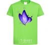 Kids T-shirt Flying butterfly orchid-green фото