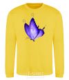 Sweatshirt Flying butterfly yellow фото