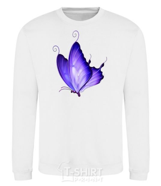 Sweatshirt Flying butterfly White фото