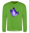 Sweatshirt Flying butterfly orchid-green фото