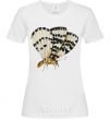 Women's T-shirt Realistic butterfly White фото