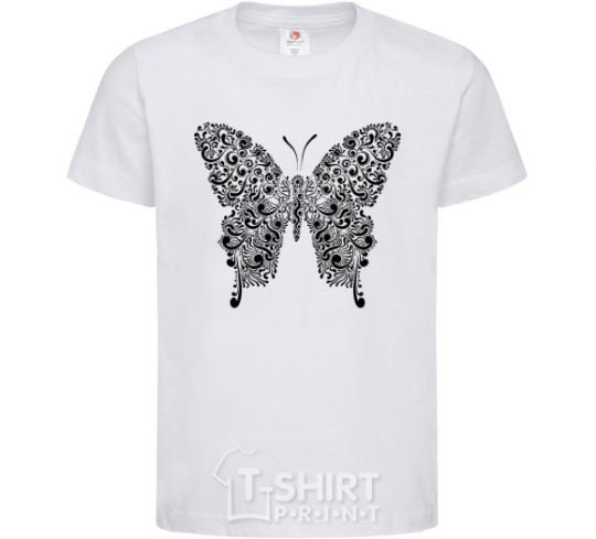 Kids T-shirt Butterfly pattern White фото