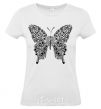 Women's T-shirt Butterfly pattern White фото