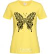 Women's T-shirt Butterfly pattern cornsilk фото