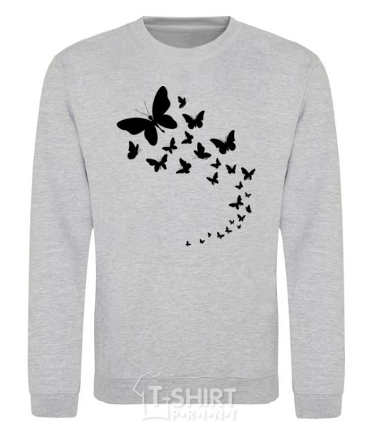 Sweatshirt Butterflies in flight sport-grey фото