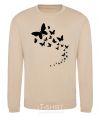 Sweatshirt Butterflies in flight sand фото