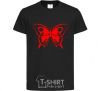 Kids T-shirt Red butterfly black фото