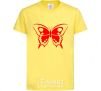 Kids T-shirt Red butterfly cornsilk фото