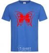 Men's T-Shirt Red butterfly royal-blue фото