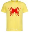 Men's T-Shirt Red butterfly cornsilk фото